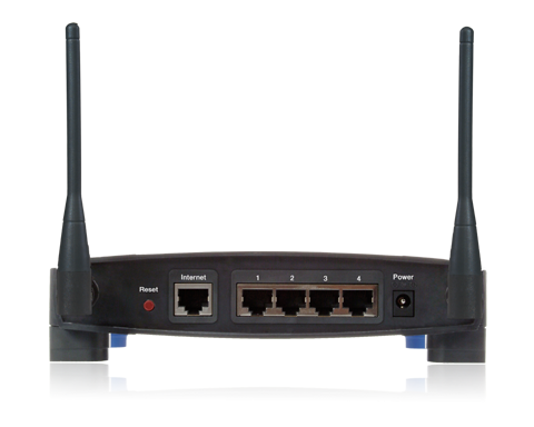 Linksys Router back