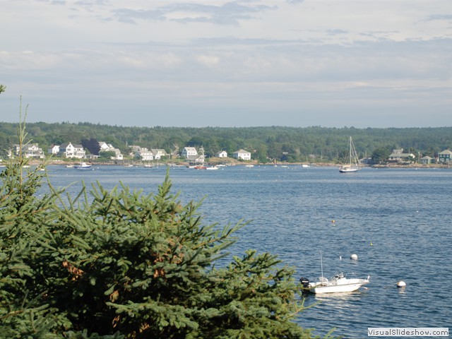 July 27: view from the cottage.