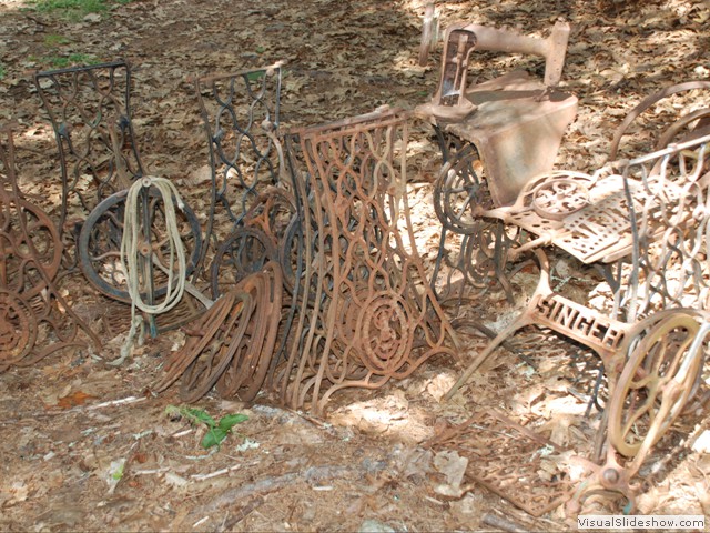 July 31: These Singer sewing machine parts will someday become sculpture.