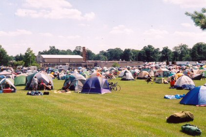 Tents at Orrville High School