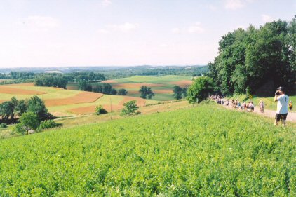 Long steep hill outside Sugar Creek