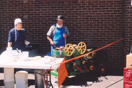 Homemade ice cream in Sugar Creek