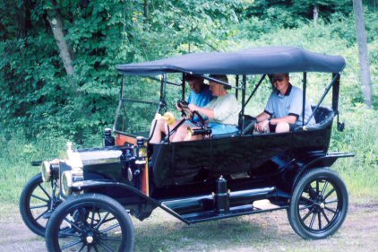 Nancy gets her turn at the wheel