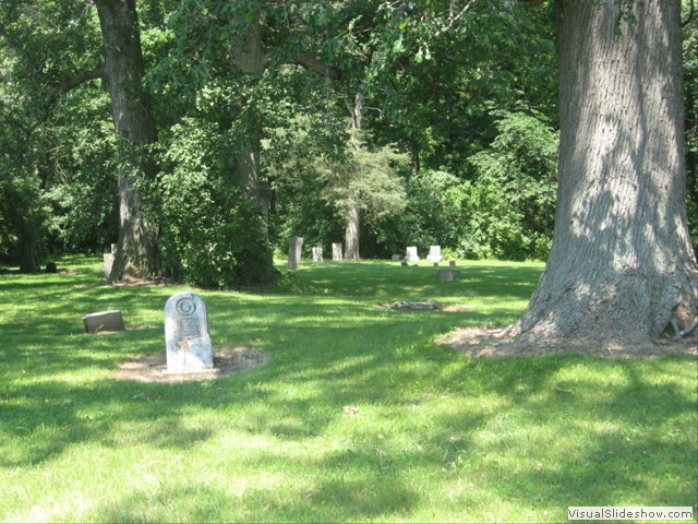 Friday:  Family cemetery in the country.  We saw many of these.