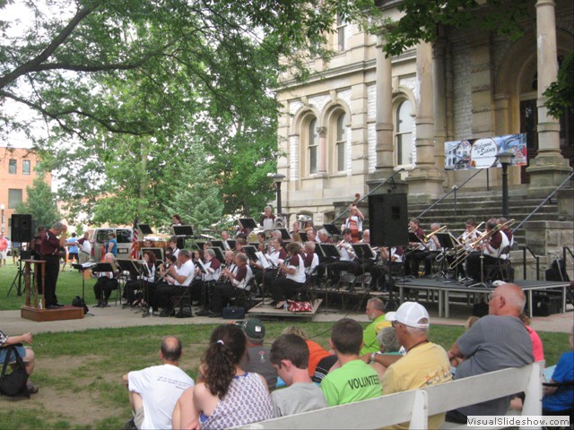 Friday: Entertainment by the Sidney community band.  They're sight reading.