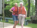 Friday: Diane and Kay prepare to go out on the lake.