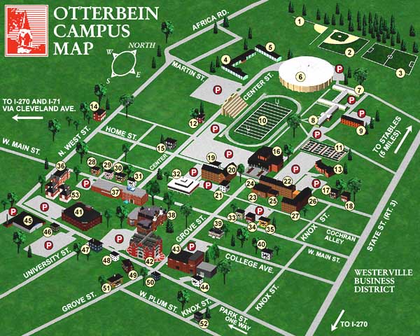 3D Map of Entire Otterbein College Campus