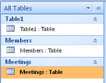 Database Tables