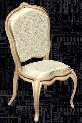 Rendering of 3D Period Chair