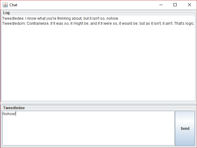 Chat window