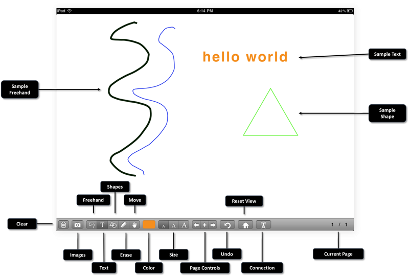 Picture of LightLink app in use